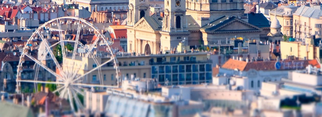 The Ferris wheel of Budapest, ideal to see the whole city from the heights