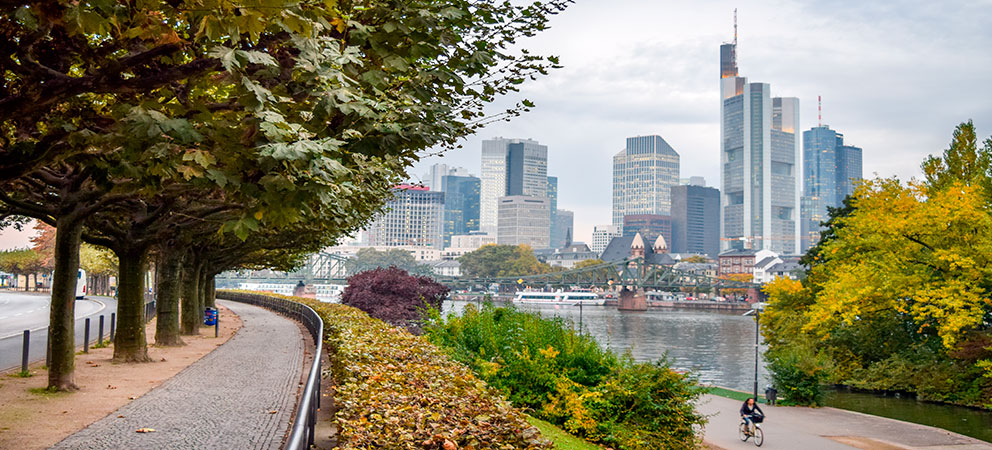 How is the skyline of Frankfurt